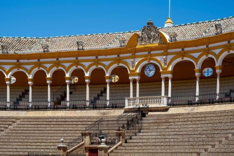 Bullring, Plaza de Toros de la Real Maestranza de Caballeria, Seville, Spain, Europe