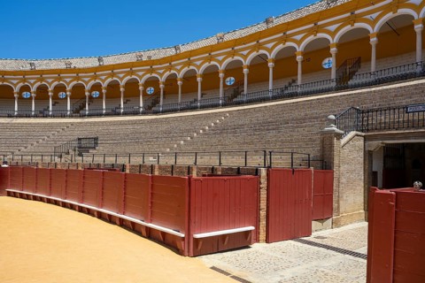 Bullring, Plaza de Toros de la Real Maestranza de Caballeria, Seville, Spain, Europe