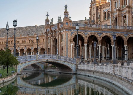 Plaza de Espana, Seville, Andalusia, Spain, Europe
