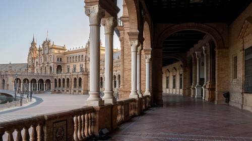Plaza de Espana, Seville, Andalusia, Spain, Europe