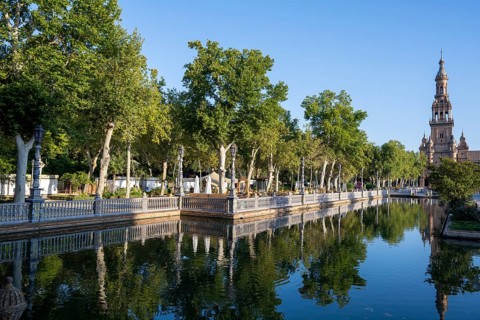 Plaza de Espana, Seville, Andalusia, Spain, Europe