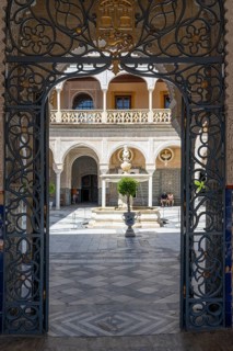Casa de Pilatos, Seville city palace in Mudejar style, Seville, Andalusia, Spain, Europe