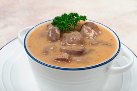Meat stew, boneless, goulash, without side dish, homemade, no people