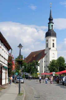 Church in Lubbenau, Spreewald, Brandenburg, Germany, Europe