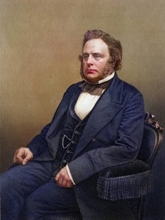 John Bright (1811-1889) English radical statesman, born in Rochdale, Lancashire. Anti-Corn Law