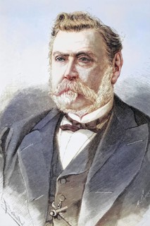 Antonio Rodrigues Sampaio, born 1806, died 1882, Portuguese politician. From La Ilustracion