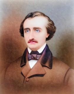 Edgar Allan Poe, 1809 to 1849, American writer. After a print from the 19th century. Later