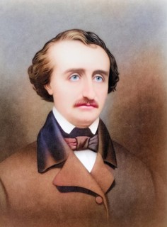 Edgar Allan Poe, 1809 to 1849, American writer. After a 19th century print, Historic, digitally