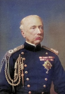 Field Marshal Garnet Joseph Wolseley, 1st Viscount Wolseley, 1833 to 1913, British army officer.