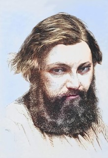 Jean Desire Gustave Courbet, 1819 to 1877, French artist. From a 19th century illustration,