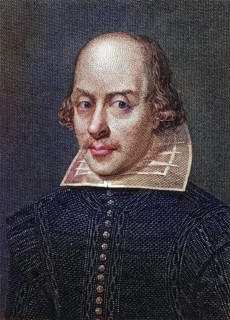 William Shakespeare, 1564-1616, English playwright. Copper engraving by Cosmo Armstrong, painter