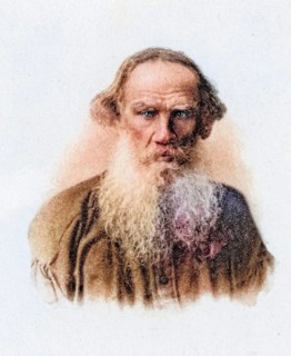 Leo Nikolayevich Tolstoy 1828 1910 Russian writer, Historical, digitally restored reproduction from