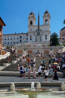 1723, built, Spanish Steps, Scalinata di Trinita dei Monti, Piazza di Spagna, Rome, Lazio, Italy,