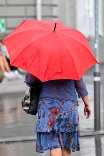 Woman with umbrella