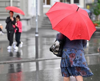Woman with umbrella
