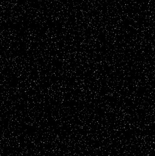 A starry night sky filled with numerous tiny white stars against a black background