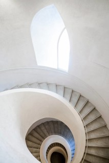 Spiral staircase, Unterlinden Museum, Musée Unterlinden, new building by architects Herzog and de