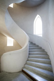 Spiral staircase, Unterlinden Museum, Musée Unterlinden, new building by architects Herzog and de