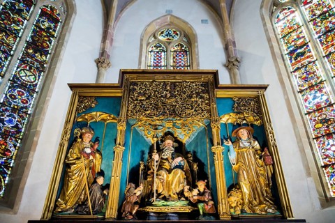 Isenheim Altarpiece, by Matthias Grünewald, Museum Unterlinden, Musée Unterlinden, Colmar, Alsace,