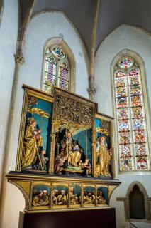 Isenheim Altarpiece, by Matthias Grünewald, Museum Unterlinden, Musée Unterlinden, Colmar, Alsace,