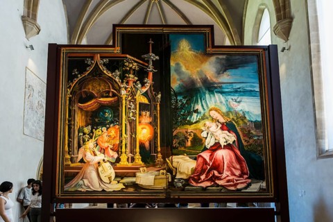 Isenheim Altarpiece, by Matthias Grünewald, Museum Unterlinden, Musée Unterlinden, Colmar, Alsace,