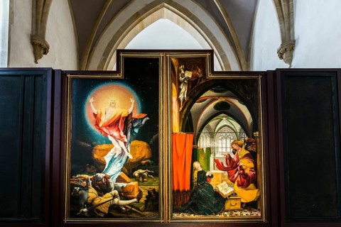Isenheim Altarpiece, by Matthias Grünewald, Museum Unterlinden, Musée Unterlinden, Colmar, Alsace,