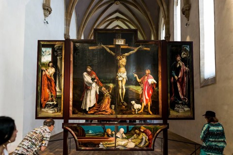 Isenheim Altarpiece, by Matthias Grünewald, Museum Unterlinden, Musée Unterlinden, Colmar, Alsace,