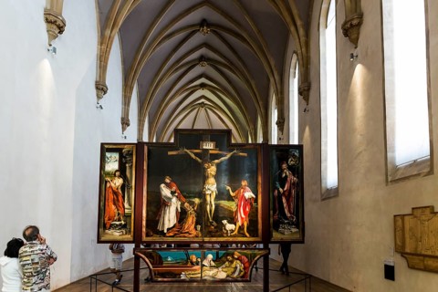 Isenheim Altarpiece, by Matthias Grünewald, Museum Unterlinden, Musée Unterlinden, Colmar, Alsace,