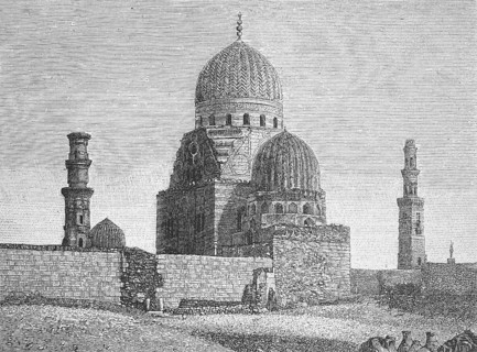 The Tombs of the Caliphs near Cairo around 1890, Egypt, Historical, digitally restored reproduction
