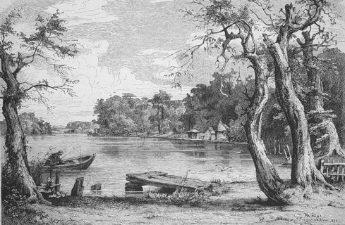 View over Lake Eutin in Schleswig Holstein, 1895, Germany, Historical, digitally restored
