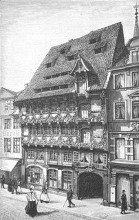 The Demmersche Haus, Huneborstelsche Haus im Sack in Braunschweig, around 1870, Lower Saxony,