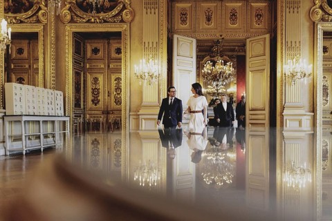 (R-L) Annalena Bärbock (Alliance 90/The Greens), Federal Foreign Minister, and Stephane Sejourne,