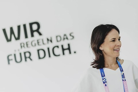 Annalena Bärbock (Bündnis 90/Die Grünen), Federal Foreign Minister, photographed during the Olympic