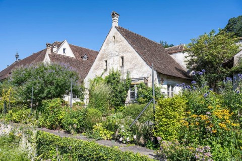 Cell house and historic herb garden, Ittingen Charterhouse, Warth-Weiningen near Frauenfeld, Canton