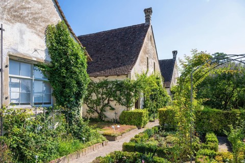 Cell house and historic herb garden, Ittingen Charterhouse, Warth-Weiningen near Frauenfeld, Canton