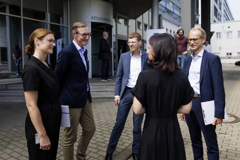 Annalena Bärbock (Alliance 90/The Greens), Federal Foreign Minister, photographed during a visit to