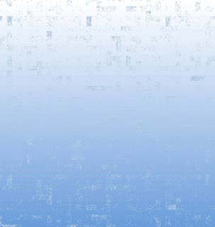 Digital art with a gradient from white at the top to blue at the bottom with a pixelated texture