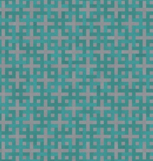 Geometric pattern of plus signs in teal and gray forming a grid