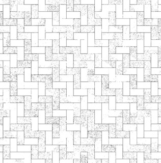 Geometric herringbone pattern in black and white with textured elements