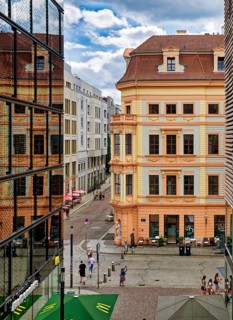 Romanushaus and Höfe am Brühl, city centre, Leipzig, Saxony, Germany, Europe