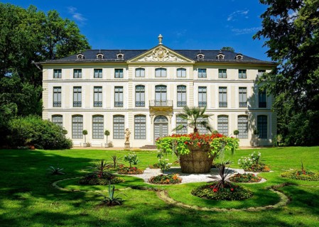 Summer palace and park, residential town of Greiz, Thuringia, Germany, Europe
