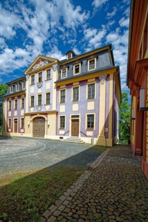Ticket office, Upper Castle, Residenzstadt Greiz, Thuringia, Germany, Europe
