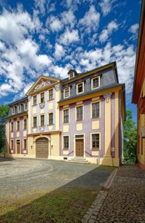 Ticket office, Upper Castle, Residenzstadt Greiz, Thuringia, Germany, Europe