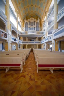 Protestant town church of St Mary with the organ, Kreutzbach-Jehmlich organ, interior view,