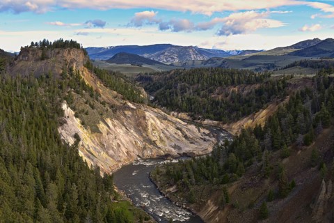 River Valley Yellowstone National Park. Wyoming, United States, North America