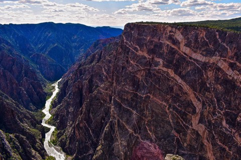 Painted Wall Black Canyon of the Gunnison National Park. Colorado, United States, North America