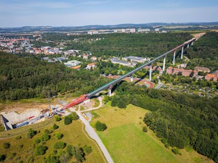 The new bridge on the Pirna southern bypass will be 916 metres long, 70 metres high and require 7,