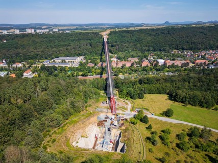 The new bridge on the Pirna southern bypass will be 916 metres long, 70 metres high and require 7,