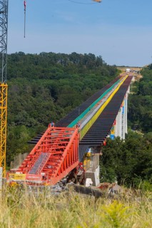 The new bridge on the Pirna southern bypass will be 916 metres long, 70 metres high and require 7,
