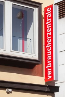 Consumer advice centre sign, Bremen, Germany, Europe